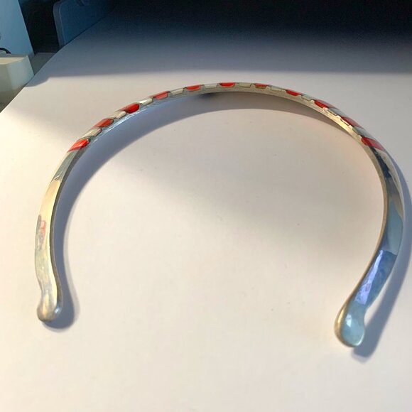 VINTAGE BRASS SHELL CUFF NECKLACES ONE SIZE FITS ALL - Picture 3 of 5